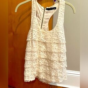 Patterson J. Kincaid race back tank with zipper back, excellent condition, xs